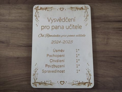 Vysvědčení pro učitele