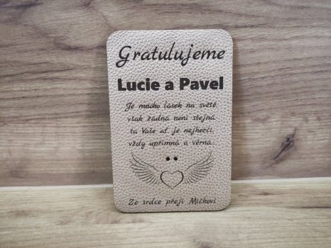 Luxusní svatební přání Eva