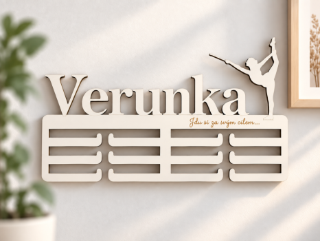 Věšák na medaile mažoretka
