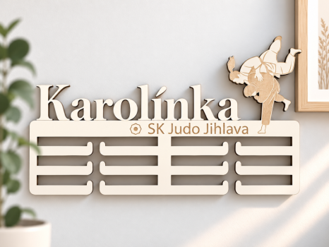 Věšák na medaile ženské judo