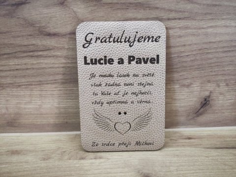 Luxusní svatební přání Eva