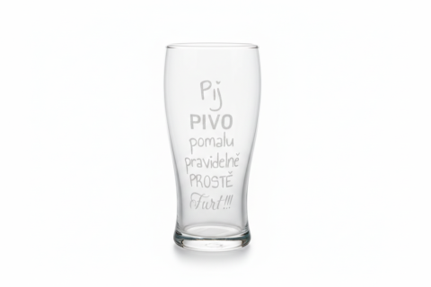 Sklenice na pivo „Pij pivo...“