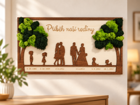 Mechový obraz - Příběh naší rodiny