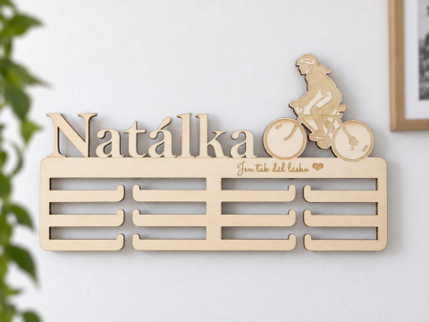 Věšák na medaile cyklistika